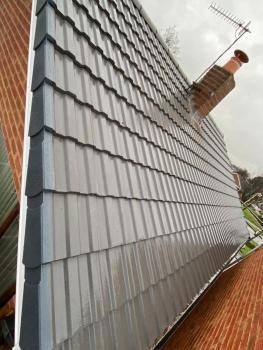 An example of new tiling work carried out on a property