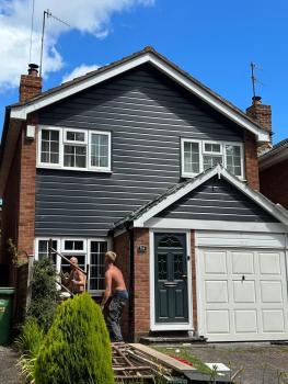 Final product of a house and extension roofing job